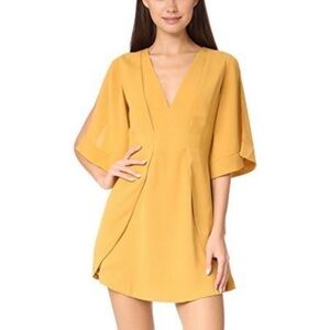 C/MEO Got Me Faded Dress In Chartreuse NWT